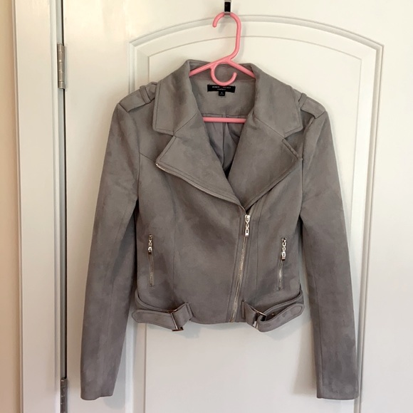 Romeo & Juliet Couture Jackets & Blazers - Romeo & Juliet Couture Gray Motorcycle Jacket - S